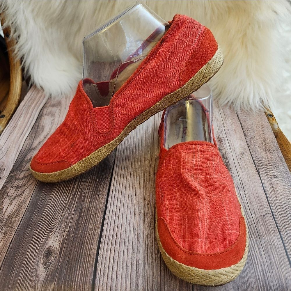 Ugg Red Canvas slip-on Espadrilles‎